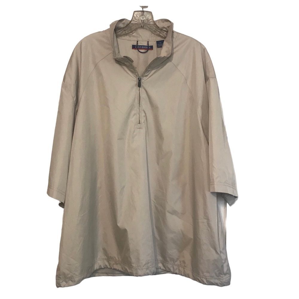 Golf America Short Sleeve Mesh Lined 1/4 Zip Windshirt XXL